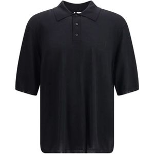 Saint Laurent, Heren, Tops, Zwart, Maat: S Wol,