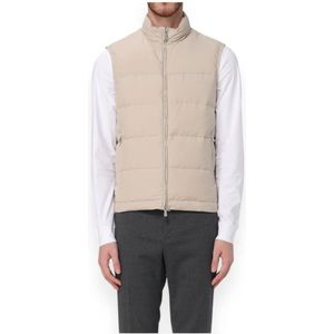 Eleventy, Heren, Jassen, Beige, Maat: M Wol,