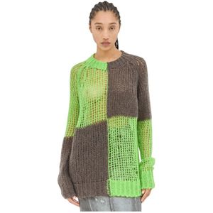 Acne Studios, Dames, Truien, Veelkleurig, Maat: 2XS Katoen,