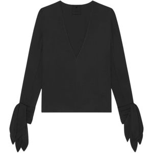 Givenchy, Dames, Tops, Zwart, Maat: S