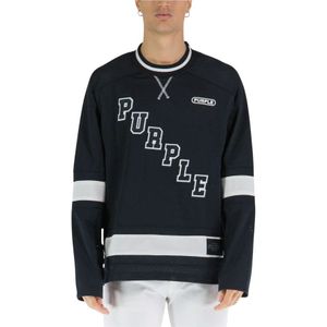 Purple Brand, Heren, Tops, Zwart, Maat: M Jersey,