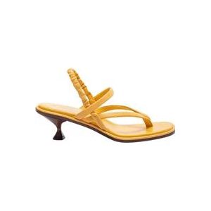 Tod's Hoge hak sandalen , Yellow , Dames , Maat: 36 1/2 EU