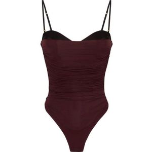 Elisabetta Franchi, Dames, Tops, Paars, Maat: L Jersey,