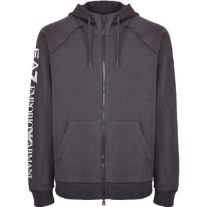 Emporio Armani Ea7, Heren, Sweatshirts & Hoodies, Grijs, Maat: L Katoen,