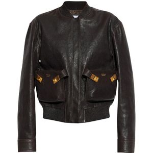 Ferragamo, Dames, Jassen, Bruin, Maat: 2XS Leer,