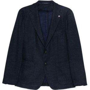 Tagliatore, Heren, Jassen, Blauw, Maat: 4XL Wol,