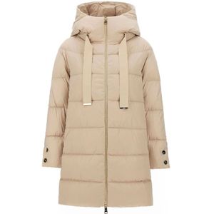 Herno, Dames, Jassen, Beige, Maat: L Satijn,