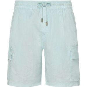 Vilebrequin, Heren, Korte broeken, Blauw, Maat: S Linnen,