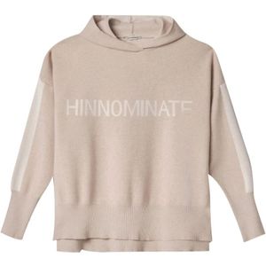 Hinnominate, Dames, Sweatshirts & Hoodies, Beige, Maat: S