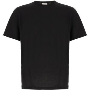 Saint Laurent, Heren, Tops, Zwart, Maat: S Katoen,