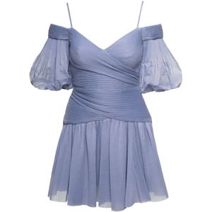 Zimmermann, Dames, Jurken, Blauw, Maat: S Chiffon,
