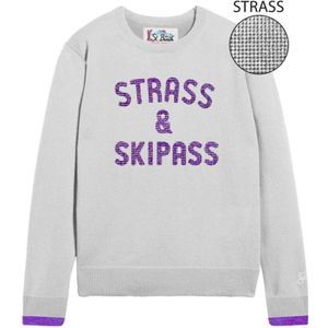 MC2 Saint Barth, Dames, Truien, Grijs, Maat: XS Wol,