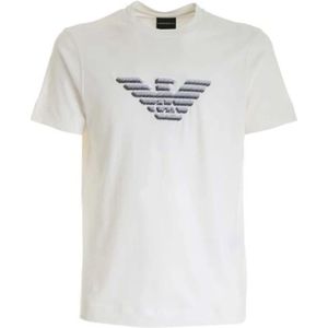Emporio Armani, Heren, Tops, Wit, Maat: 2XL