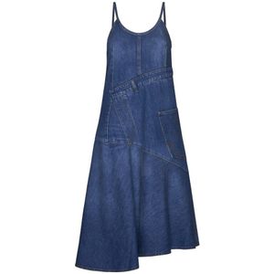 JW Anderson, Dames, Jurken, Blauw, Maat: 2XS Katoen,