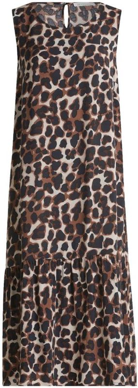 Betty & Co - Gelaagde Jurk - Bruin - Dames - Luipaardprint