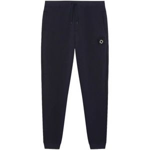 Ma.strum, Heren, Broeken, Blauw, Maat: M Katoen,