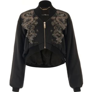 John Richmond, Dames, Jassen, Zwart, Maat: XS Viscose,