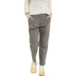 Alpha Studio, Dames, Broeken, Grijs, Maat: S