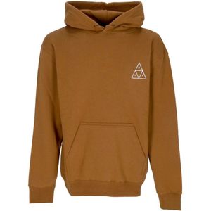 Huf, Heren, Sweatshirts & Hoodies, Bruin, Maat: L Katoen,