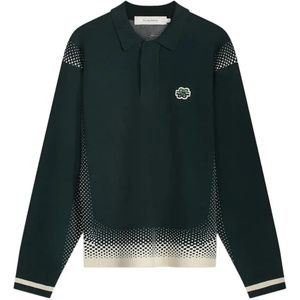 Filling Pieces - Knit Shirt Rugby - Zwart - Poloshirt