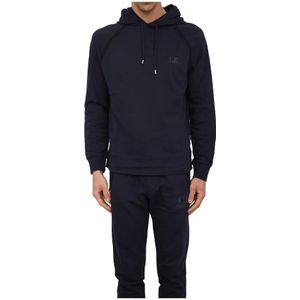 C.p. Company, Heren, Sweatshirts & Hoodies, Blauw, Maat: 2XL Katoen,