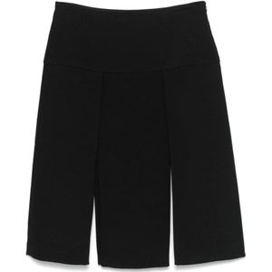 Khaite, Dames, Rokken, Zwart, Maat: XL Denim,