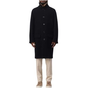 Brunello Cucinelli, Heren, Mantels, Blauw, Maat: L Wol,