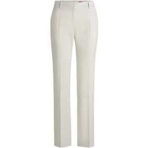Hugo, Dames, Broeken, Wit, Maat: M Leer,