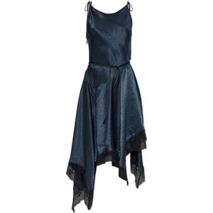 Acne Studios, Dames, Jurken, Blauw, Maat: XS Satijn,