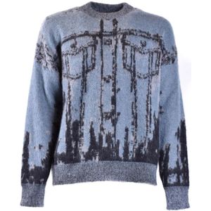 Diesel, Heren, Truien, Blauw, Maat: M Wol,