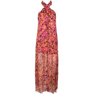 Patrizia Pepe, Dames, Jurken, Veelkleurig, Maat: 2XS Viscose,