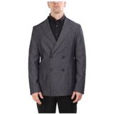 Slim fit 2-knoops colbert van een katoenmix, model 'HANRY'