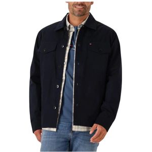 Tommy Hilfiger, Heren, Jassen, Blauw, Maat: S Katoen,