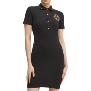 Versace Jeans Couture, Dames, Jurken, Zwart, Maat: S Katoen,
