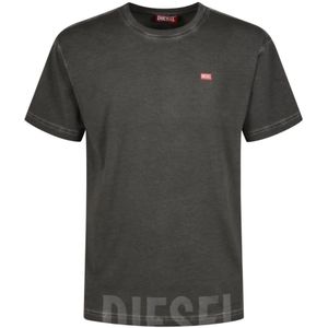 Diesel, Heren, Tops, Grijs, Maat: L