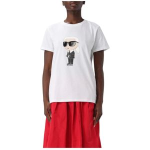 Karl Lagerfeld - KKulto T-shirt - Wit - Dames