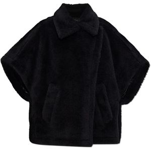Max Mara, Dames, Jassen, Zwart, Maat: ONE Size Zijde,