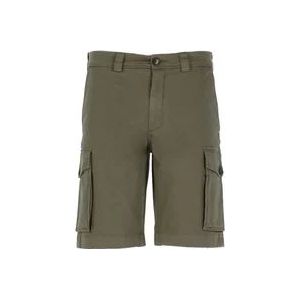 Woolrich Groene Cargo Bermuda Shorts , Green , Heren , Maat: W34