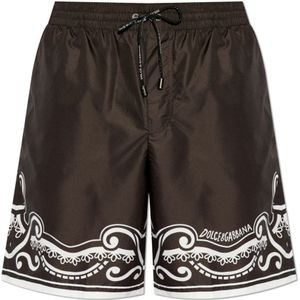 Dolce & Gabbana, Heren, Badkleding, Zwart, Maat: XS Poliester,