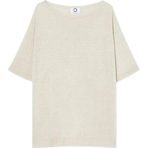 Marina Rinaldi, Dames, Truien, Beige, Maat: M Linnen,