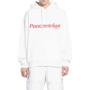 Oamc, Heren, Sweatshirts & Hoodies, Wit, Maat: L Katoen,