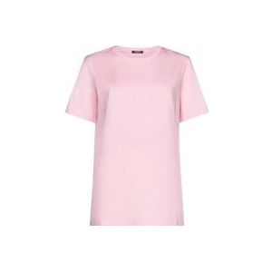 Versace Medusa Head Motif T-shirts en Polos , Pink , Dames , Maat: XS