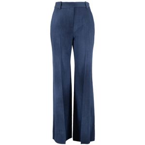 Ermanno Scervino, Dames, Broeken, Blauw, Maat: XS Viscose,