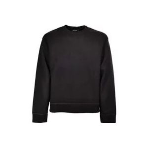 Dsquared2 Zwarte Regular Fit Sweatshirt , Black , Heren , Maat: M