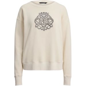 Ralph Lauren, Dames, Sweatshirts & Hoodies, Wit, Maat: XS