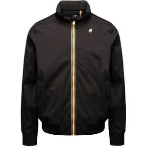K-Way, Heren, Jassen, Zwart, Maat: 2XL Leer,