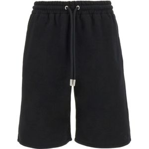 Off White, Heren, Korte broeken, Zwart, Maat: M Katoen,