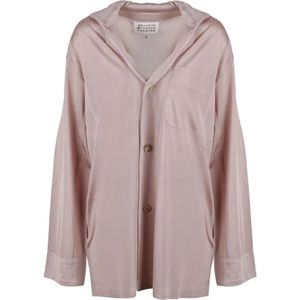 Maison Margiela, Dames, Blouses & Shirts, Roze, Maat: M Viscose,
