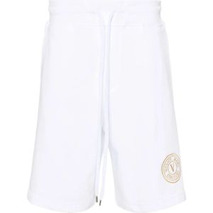 Versace Jeans Couture, Heren, Korte broeken, Wit, Maat: 2XL