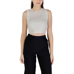 Jacqueline de Yong - Round Neck Strapped Top - Wit - Dames - Mouwloos